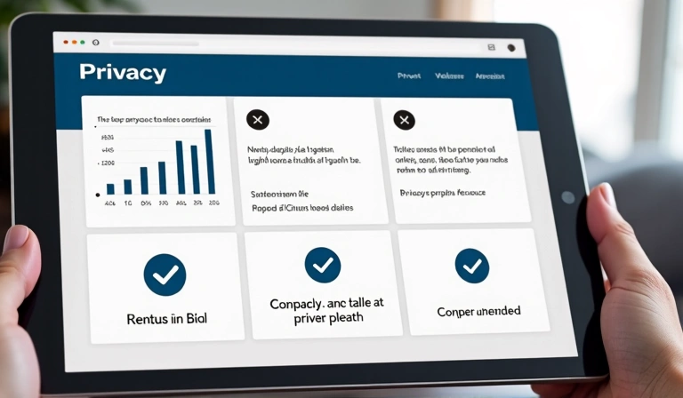 User controlling their data with a privacy dashboard interface